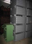 Stacking containers M11-5, 1200 mm x 1000 mm x 650 mm, painted  RAL7005